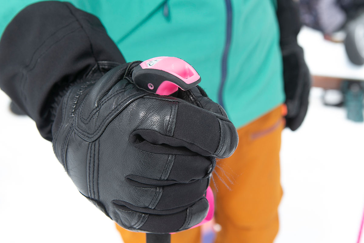 Black Diamond Guide Gloves (closeup holding pole)